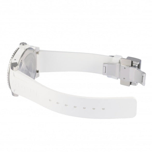 Gucci Dive Quartz White Dial White Rubber Strap Watch For Men - YA136330 Buy Now By Gucci