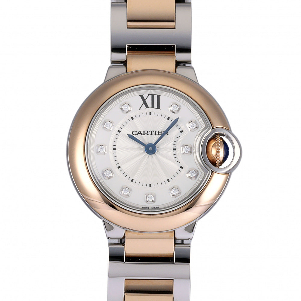 Cartier Ballon Bleu De Cartier Diamonds Silver Dial Two Tone Steel Strap Watch for Women - W3BB0026 Buy Now By Cartier