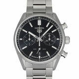 Tag Heuer Carrera Chronograph Black Dial Silver Steel Strap Watch for Men - CBN2010.BA0642 Buy Now By Tag Heuer