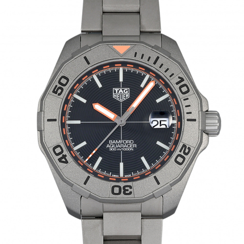 Tag Heuer Aquaracer Calibre 5 Bamford Limited Edition Black Dial Grey Steel Strap Watch for Men - WAY208C.FC6383 Buy Now By Tag Heuer
