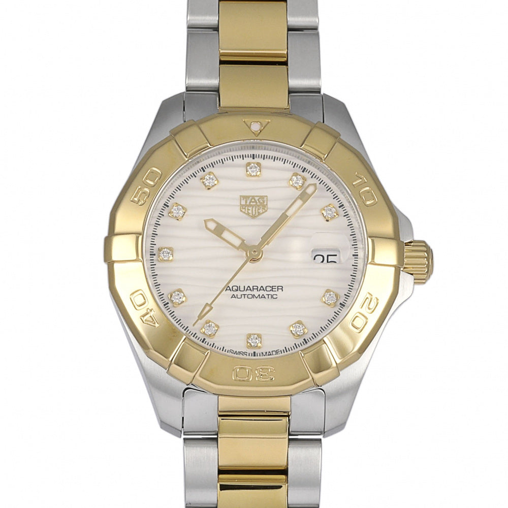 Tag Heuer Aquaracer Automatic Diamonds Silver Dial Two Tone Steel Strap Watch for Women - WBD2321.BB0320 Buy Now By Tag Heuer