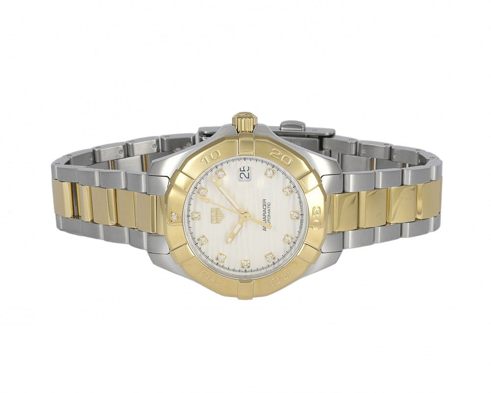 Tag Heuer Aquaracer Automatic Diamonds Silver Dial Two Tone Steel Strap Watch for Women - WBD2321.BB0320 Buy Now By Tag Heuer