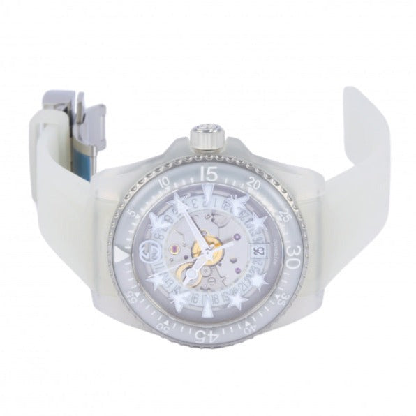 Gucci Dive Automatic White Dial White Rubber Strap Unisex Watch - YA136342 Buy Now By Gucci