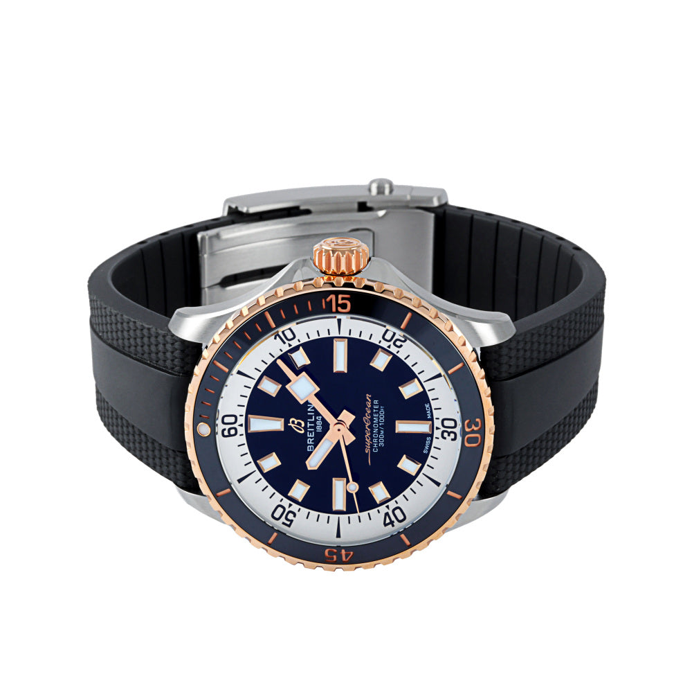 Breitling Superocean Automatic 42 Black Dial Black Rubber Strap Watch for Men - U17375211B1S1 Buy Now By Breitling