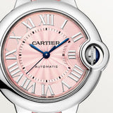 Cartier Ballon Blue De Cartier Pink Dial Pink Leather Strap Watch for Women - WSBB0031 Buy Now By Cartier