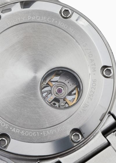 Emporio Armani Diver Automatic Green Dial Silver Steel Strap Watch For Men - AR60061 Buy Now By Emporio Armani