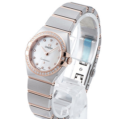 Omega Constellation Quartz Diamonds Mother of Pearl Dial Two Tone Steel Strap Watch for Women - 131.25.25.60.55.001 Buy Now By Omega
