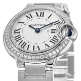 Cartier Ballon Bleu De Cartier Diamonds White Dial Silver Steel Strap Watch for Women - W4BB0015 Buy Now By Cartier