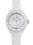 Chanel J12 Diamonds Mother of Pearl White Dial White Steel Strap Watch for Women - J12 H5704 Buy Now By Chanel