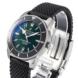 Breitling Superocean Heritage B20 Automatic 42 Green Dial Black Mesh Bracelet Watch for Women - AB2010121L1S1 Buy Now By Breitling