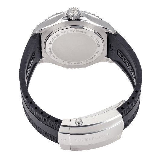 Breitling Superocean Automatic 46 Black Dial Black Rubber Strap Watch for Men - A17378211B1S1 Buy Now By Breitling