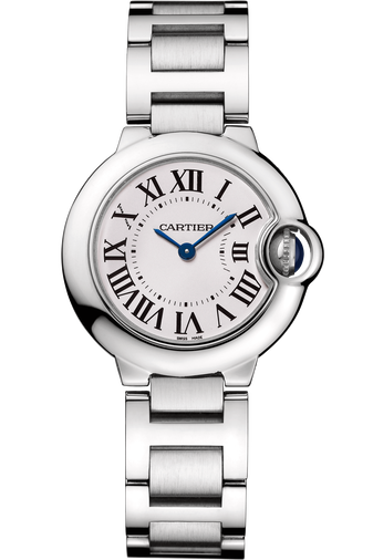 Cartier Ballon Bleu De Cartier Silver Dial Silver Steel Strap Watch for Men - WSBB0049 Buy Now By Cartier