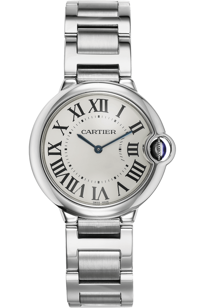 Cartier Ballon Bleu De Cartier Silver Dial Silver Steel Strap Watch for Women - W69011Z4 Buy Now By Cartier