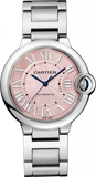 Cartier Ballon Bleu De Cartier Pink Dial Silver Steel Strap Watch for Women - W6920041 Buy Now By Cartier