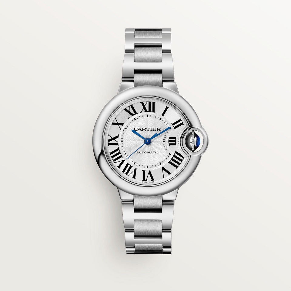 Cartier Ballon Bleu De Cartier Silver Dial Silver Steel Strap Watch for Women - WSBB0044 Buy Now By Cartier