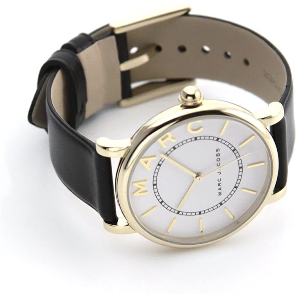 Marc Jacobs Roxy White Dial Black Leather Strap Watch for Women - MJ1532 Buy Now By Marc Jacobs