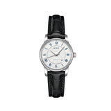 Mido Baroncelli III Automatic Silver Dial Black Leather Strap Watch For Women - M7600.4.21.4 Buy Now By Mido