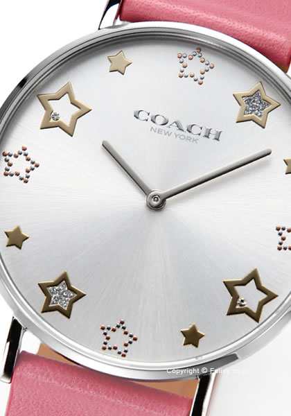 Coach Perry Mother of Pearl White Dial Pink Leather Strap Watch for Women - 14503243 Buy Now By Coach