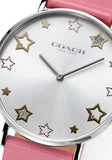 Coach Perry Mother of Pearl White Dial Pink Leather Strap Watch for Women - 14503243 Buy Now By Coach
