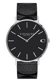 Coach Charles Black Dial Black Leather Strap Watch for Men - 14602157 Buy Now By Coach