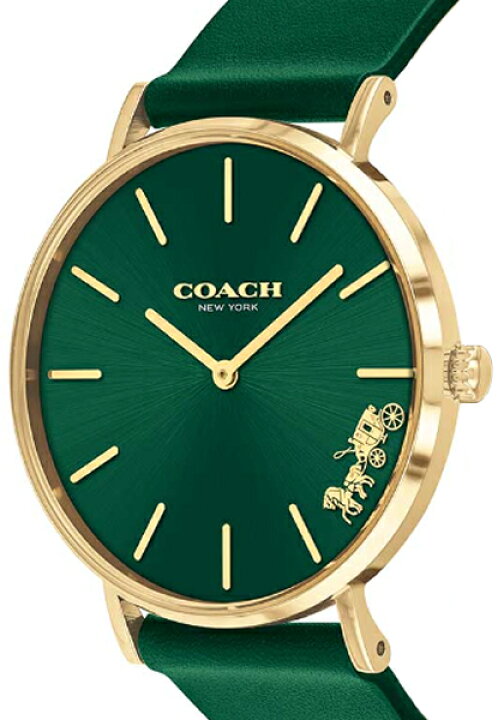 Coach Green Dial Green Leather Strap Watch for Women - 14503383 Buy Now By Coach