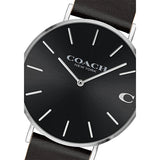 Coach Charles Black Dial Black Leather Strap Watch for Men - 14602149 Buy Now By Coach