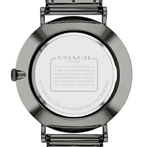 Coach Charles Black Dial Grey Mesh Bracelet Watch for Men - 14602145 Buy Now By Coach