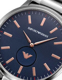 Emporio Armani Renato Blue Dial Silver Steel Strap Watch For Men - AR11137 Buy Now By Emporio Armani