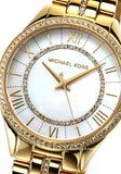 Michael Kors Lauryn Mother of Pearl White Dial Gold Steel Strap Watch for Women - MK3899 Buy Now By Michael Kors