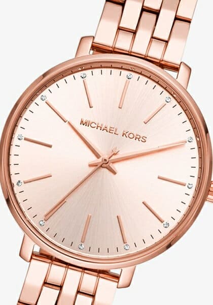 Michael Kors Pyper Three-Hand Rose Gold Dial Rose Gold Steel Strap Watch For Women - MK3897 Buy Now By Michael Kors