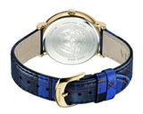 Versace V-Circle Black Dial Blue Leather Strap Watch for Women - VE8100218 Buy Now By Versace