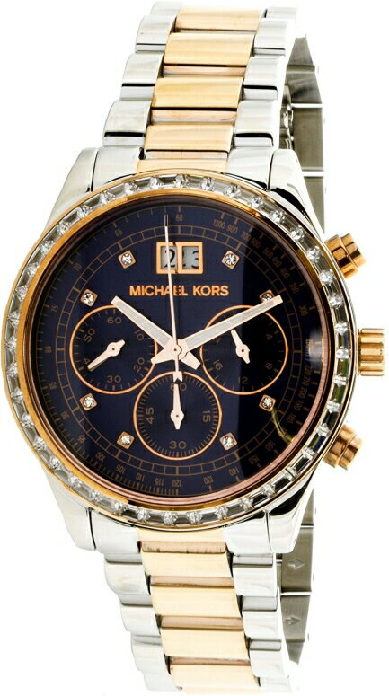 Michael Kors Brinkley Blue Dial Two Tone Steel Strap Watch for Women - MK6205 Buy Now By Michael Kors