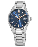 Tag Heuer Carrera Quartz Blue Dial Silver Steel Strap Watch for Women - WAR1112.BA0601 Buy Now By Tag Heuer