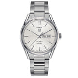 Tag Heuer Carrera Calibre 5 Automatic White Dial Silver Steel Strap Watch for Men - WAR201B.BA0723 Buy Now By Tag Heuer