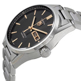 Tag Heuer Carrera Calibre 5 Automatic Black Dial Silver Steel Strap Watch for Men - WAR201C.BA0723 Buy Now By Tag Heuer