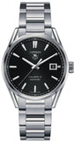 Tag Heuer Carrera Automatic Black Dial Silver Steel Strap Watch for Men - WAR211A.BA0782 Buy Now By Tag Heuer