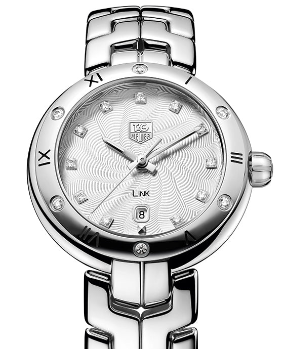 Tag Heuer Link Diamonds Silver Dial Silver Steel Strap Watch for Women - WAT1413.BA0954 Buy Now By Tag Heuer