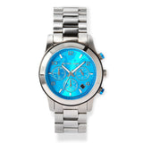 Michael Kors Runway Stop Hunger Blue Dial Silver Steel Strap Watch for Women - MK7427 Buy Now By Michael Kors