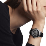 Chanel J12 Quartz Black Dial Black Steel Strap Watch for Women - J12 H5695 Buy Now By Chanel