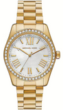 Michael Kors Lexington Mother of Pearl White Dial Gold Steel Strap Watch for Women - MK1079 Buy Now By Michael Kors