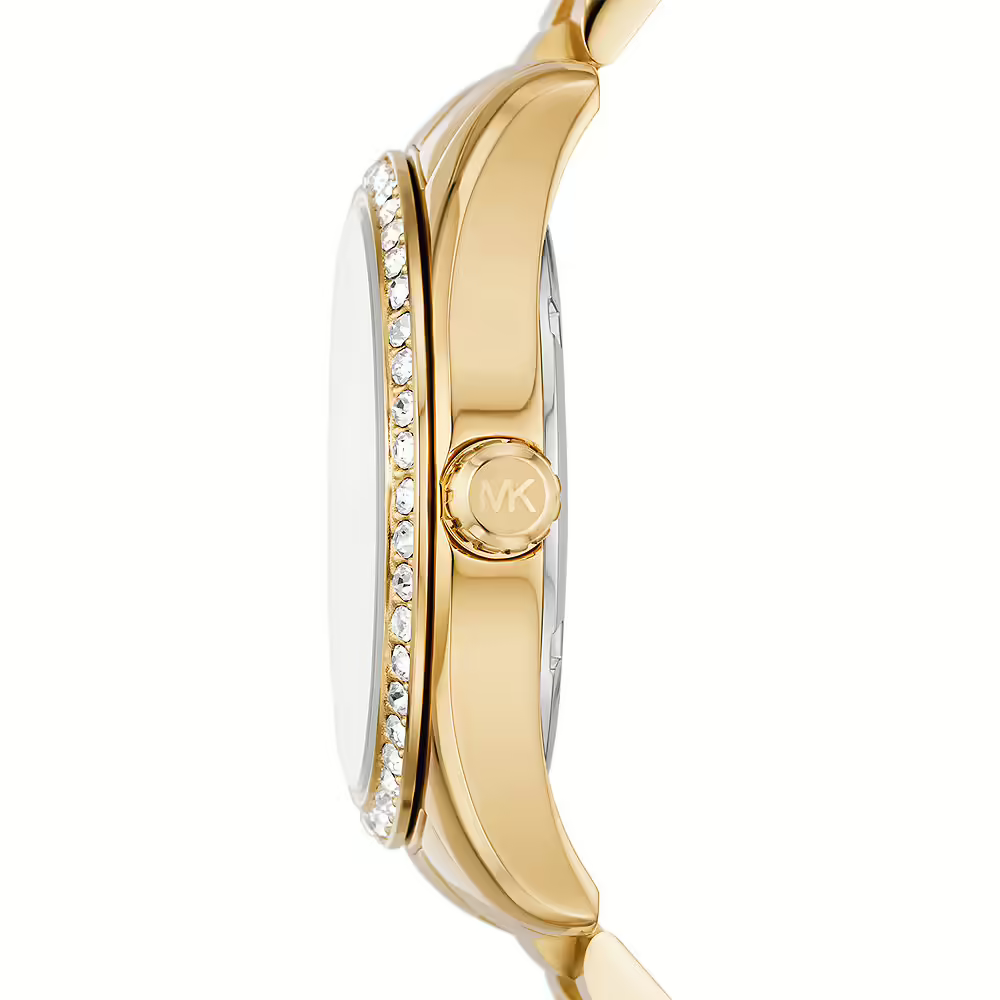 Michael Kors Lexington Mother of Pearl White Dial Gold Steel Strap Watch for Women - MK1079 Buy Now By Michael Kors