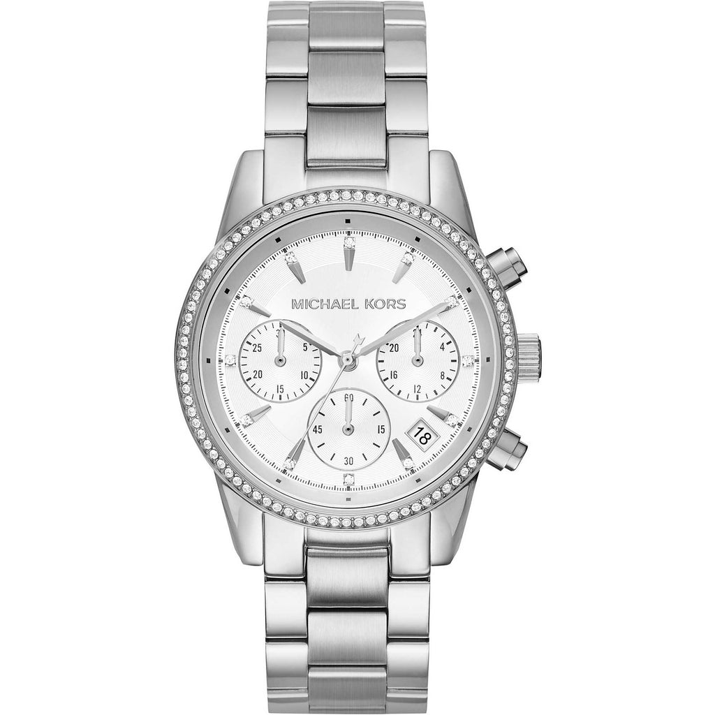 Michael Kors Ritz Silver Dial Silver Steel Strap Watch for Women - MK6428 Buy Now By Michael Kors