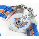 Tissot Quickster Chronograph NBA New York Kicks White Dial Multicolored Nato Strap Watch For Men - T095.417.17.037.06 Buy Now By Tissot