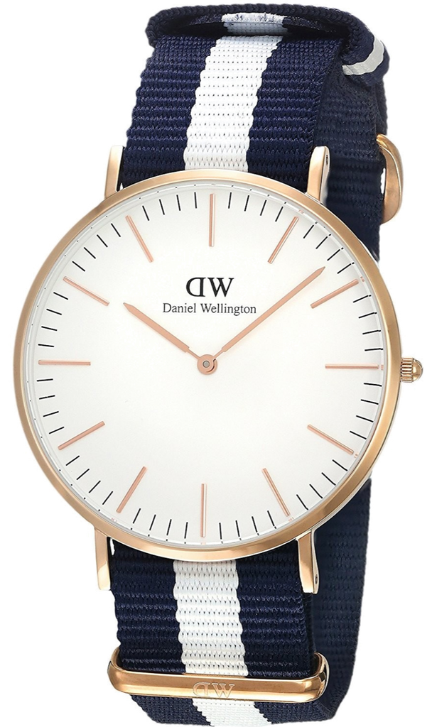 Daniel Wellington Classic Glasgow White Dial Two Tone NATO Strap Watch for Men - DW00100004 Buy Now By Daniel Wellington