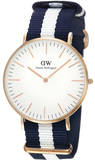 Daniel Wellington Classic Glasgow White Dial Two Tone NATO Strap Watch for Men - DW00100004 Buy Now By Daniel Wellington