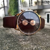 Emporio Armani Classic Chronograph Brown Dial Brown Leather Strap Watch For Men - AR0387 Buy Now By Emporio Armani