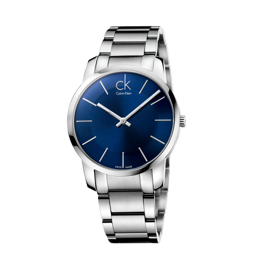 Calvin Klein City Blue Dial Silver Steel Strap Watch for Men - K2G2114N Buy Now By Calvin Klein