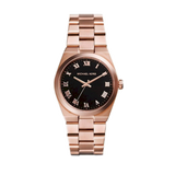 Michael Kors Channing Black Dial Rose Gold Steel Strap Watch For Women - MK5937 Buy Now By Michael Kors