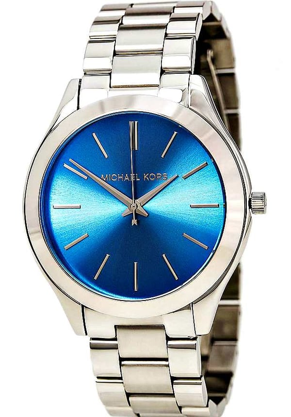 Michael Kors Runway Blue Dial Silver Steel Strap Watch for Women - MK3292 Buy Now By Michael Kors