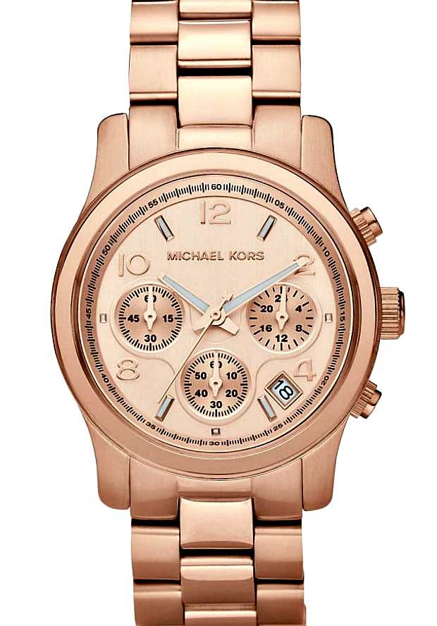 Michael Kors Runway Rose Gold Dial Rose Gold Steel Strap Watch for Women - MK5128 Buy Now By Michael Kors